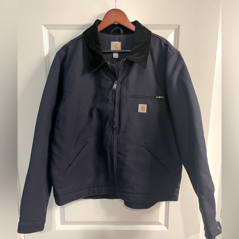 Carhartt Detroit Navy Jacket NWOT